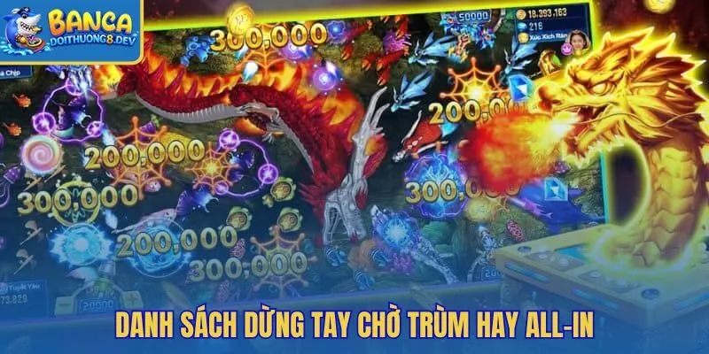 Danh sách chốt nhịp dừng bắn hay lao đạn cuối