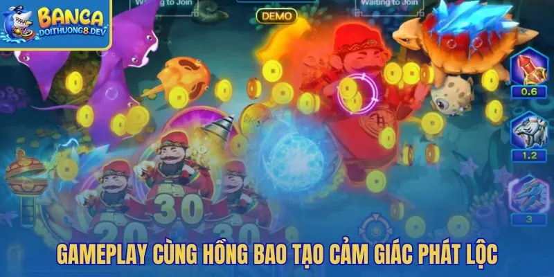 Caishen Fishing rực sắc Thần Tài cùng Hồng Bao ngẫu nhiên