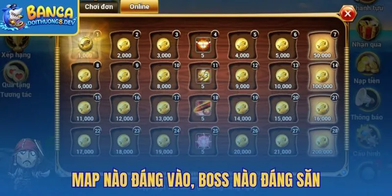Map khó và boss Hải Tặc Bắn Cá theo nhịp loot